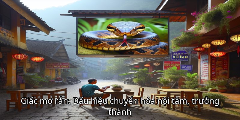 Giấc mơ rắn: Dấu hiệu chuyển hóa nội tâm, trưởng thành